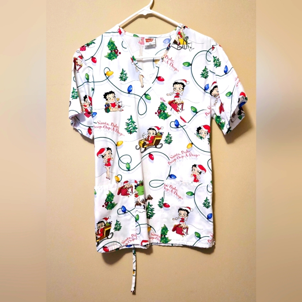 Betty Boop women's uniform top